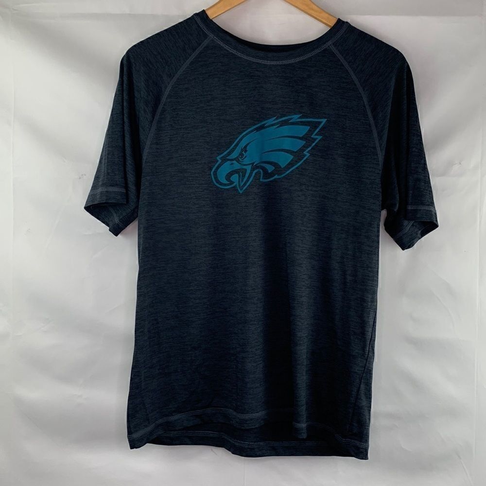 NFL Team Apparel Gray and Green Eagles T-shirt.